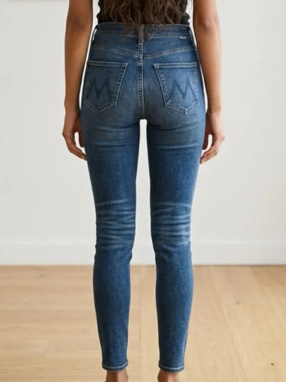 MOTHER Pixie Swooner Skimp Leaps and Bounds High Rise Skinny Jeans Size 23